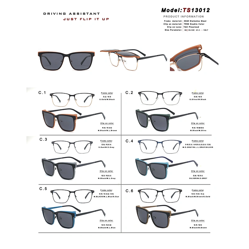 High Quality Stylish metal Magnet Frame Sunglasses